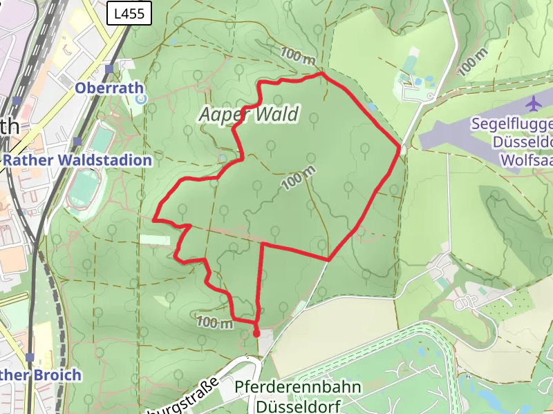 Aaper Wald Loop via Heinrichs Ruh