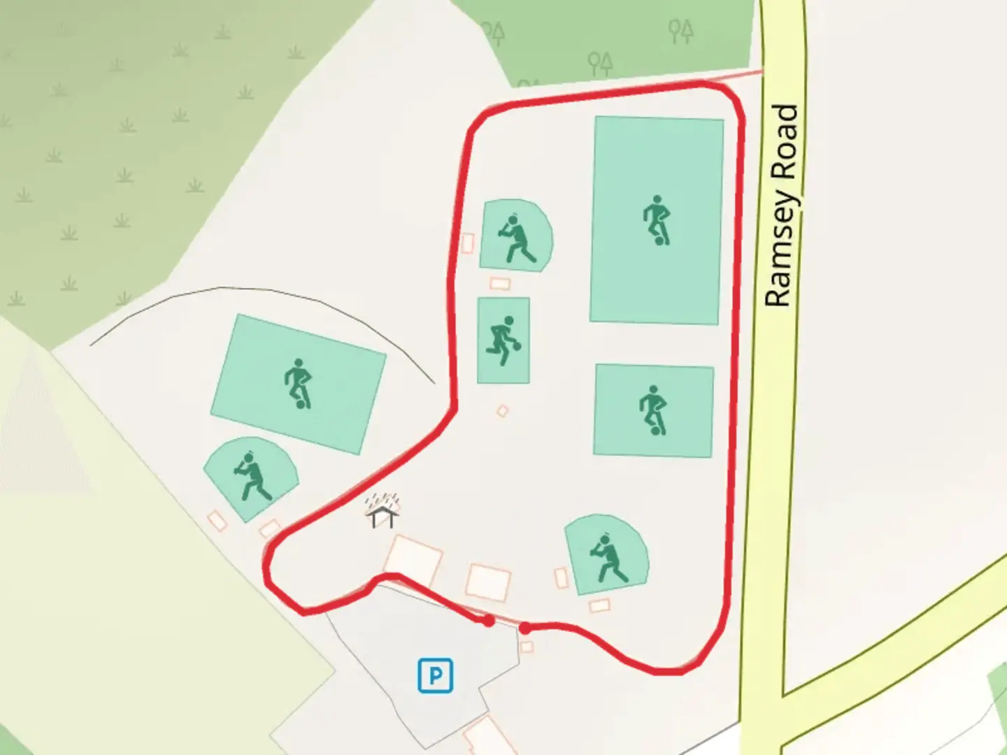 An image depicting the trail Johnsonburg Park Loop and its surrounding area.