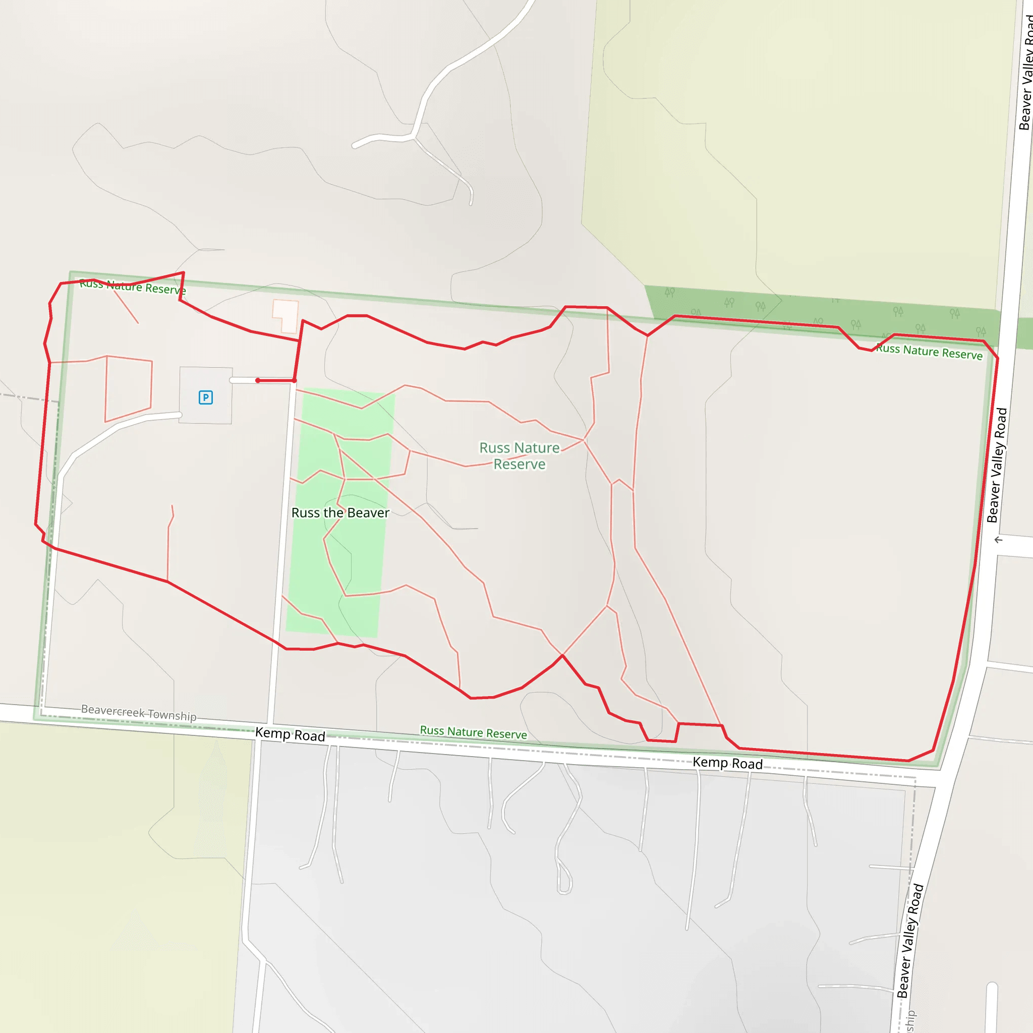 Russ the Beaver Loop mobile static map
