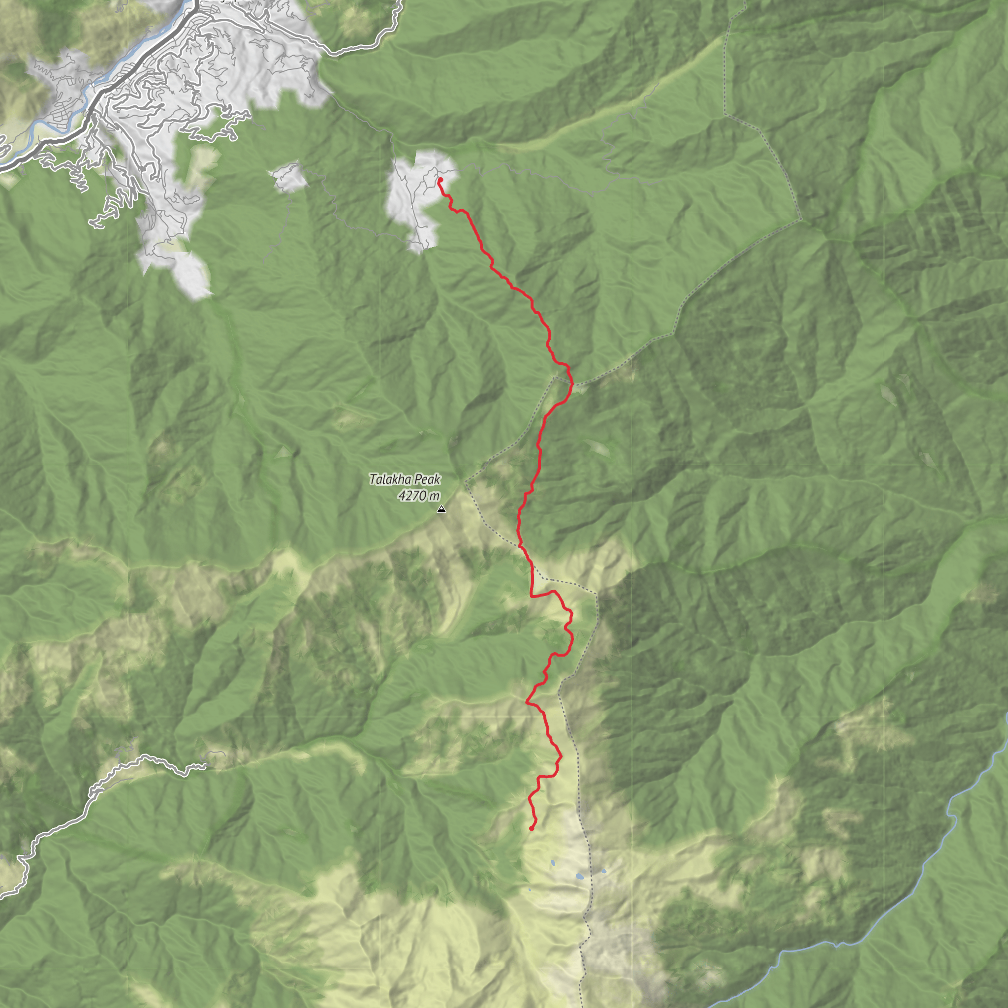 Pangkha to Chamgang mobile static map
