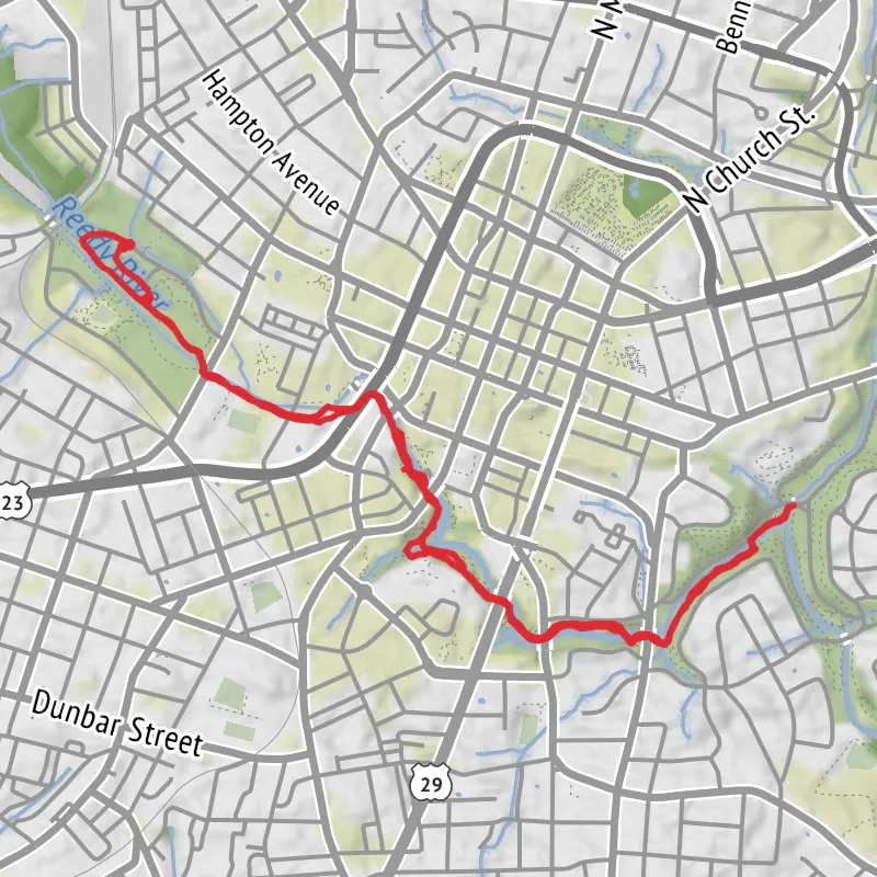 Hike on Swamp Rabbit Trail - Green Line mobile static map