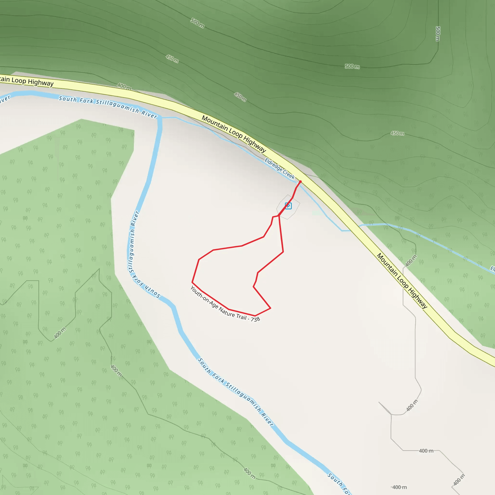 Youth-on-Age Nature Loop Trail mobile static map