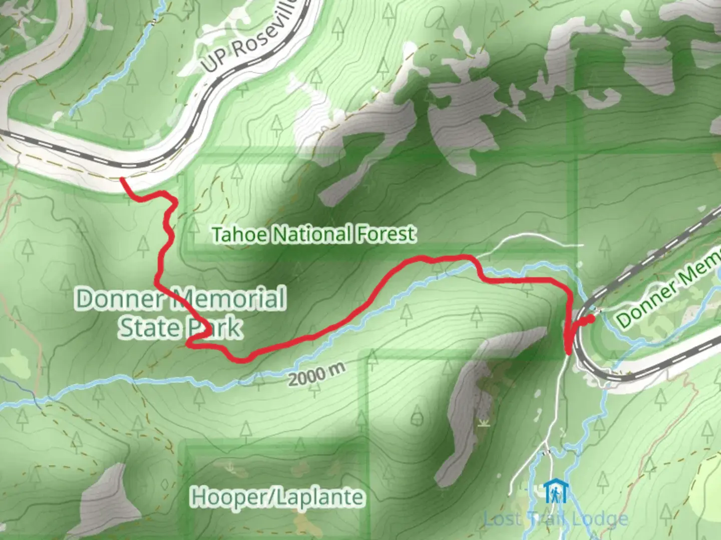 An image depicting the trail Over Ridge Road and its surrounding area.