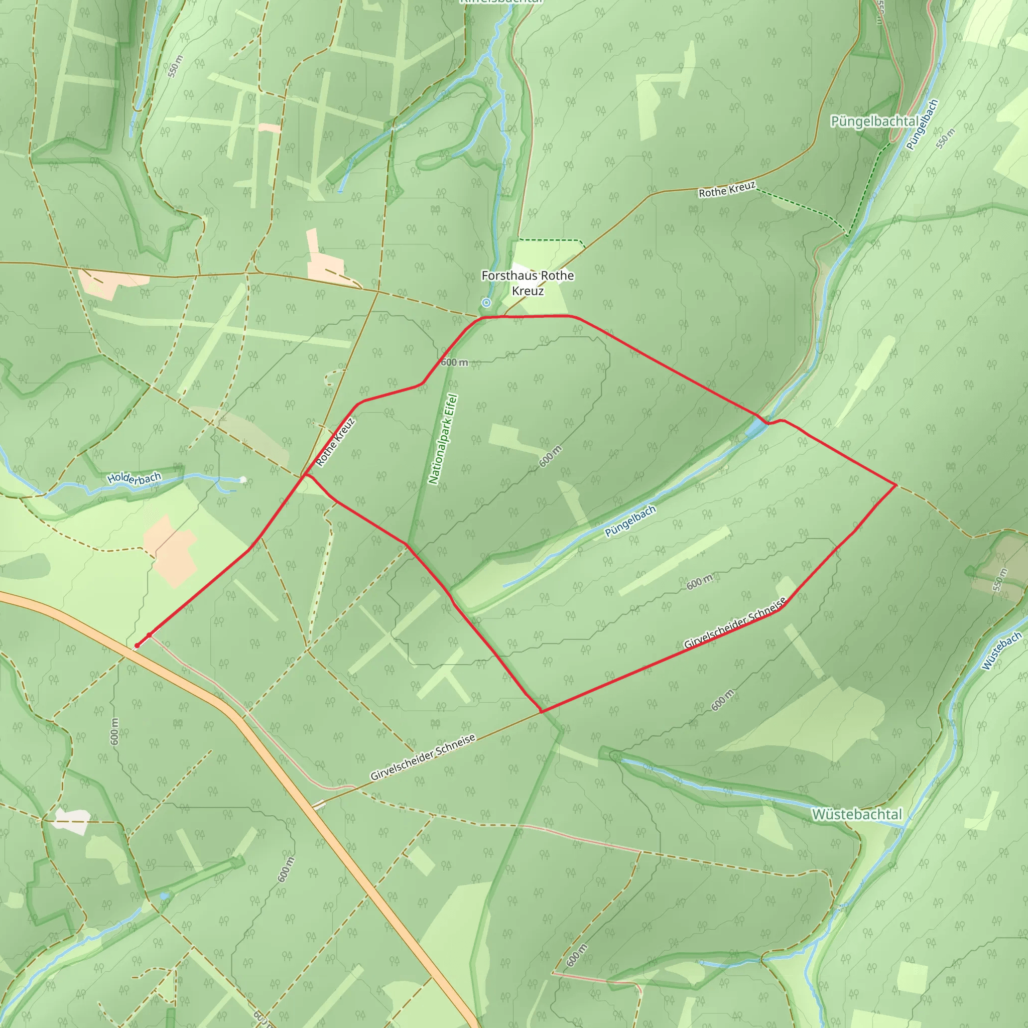 Püngelbachtal Loop mobile static map