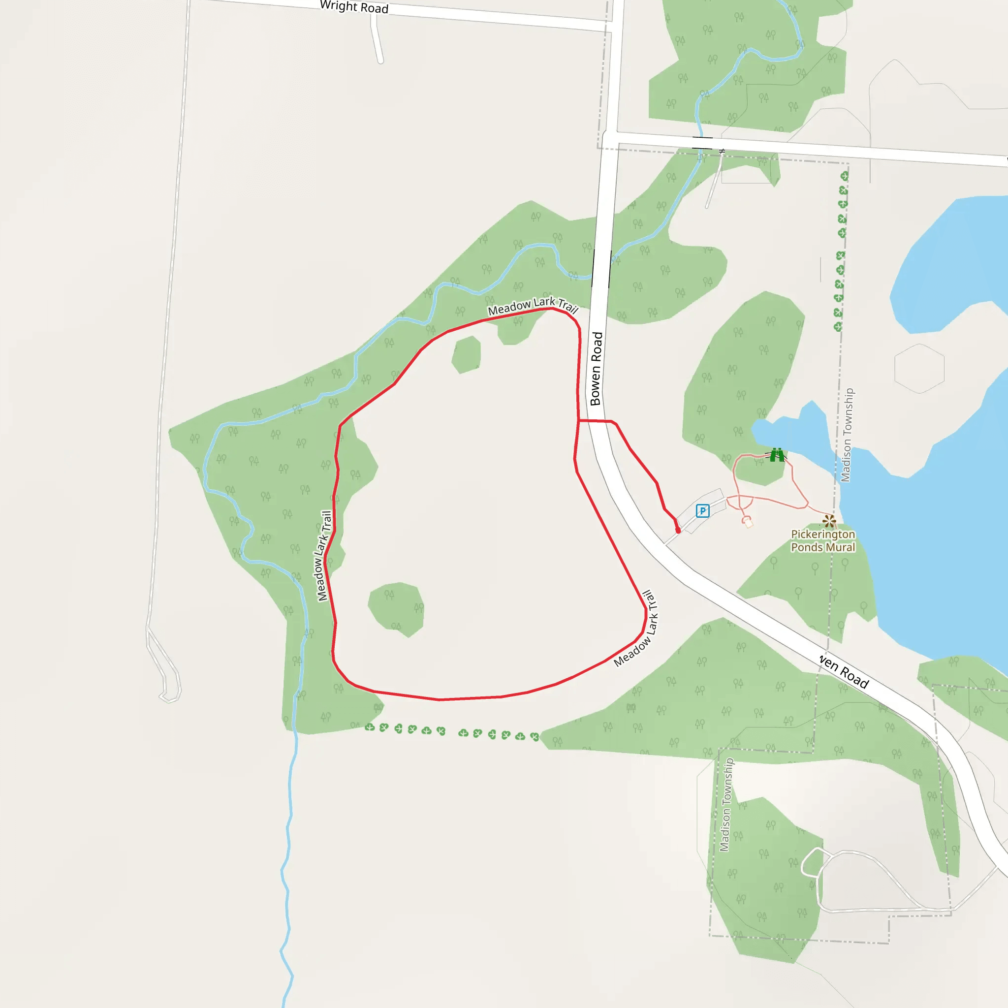 Meadow Lark Loop Trail mobile static map