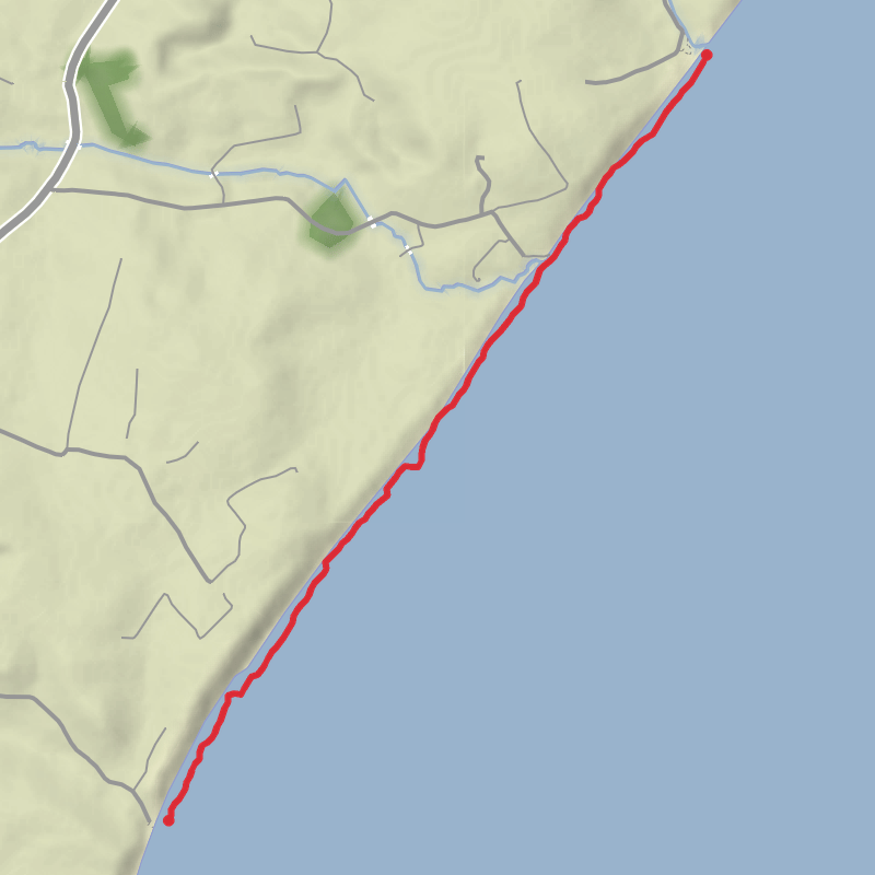 A map preview of the recording County Wexford Walking.