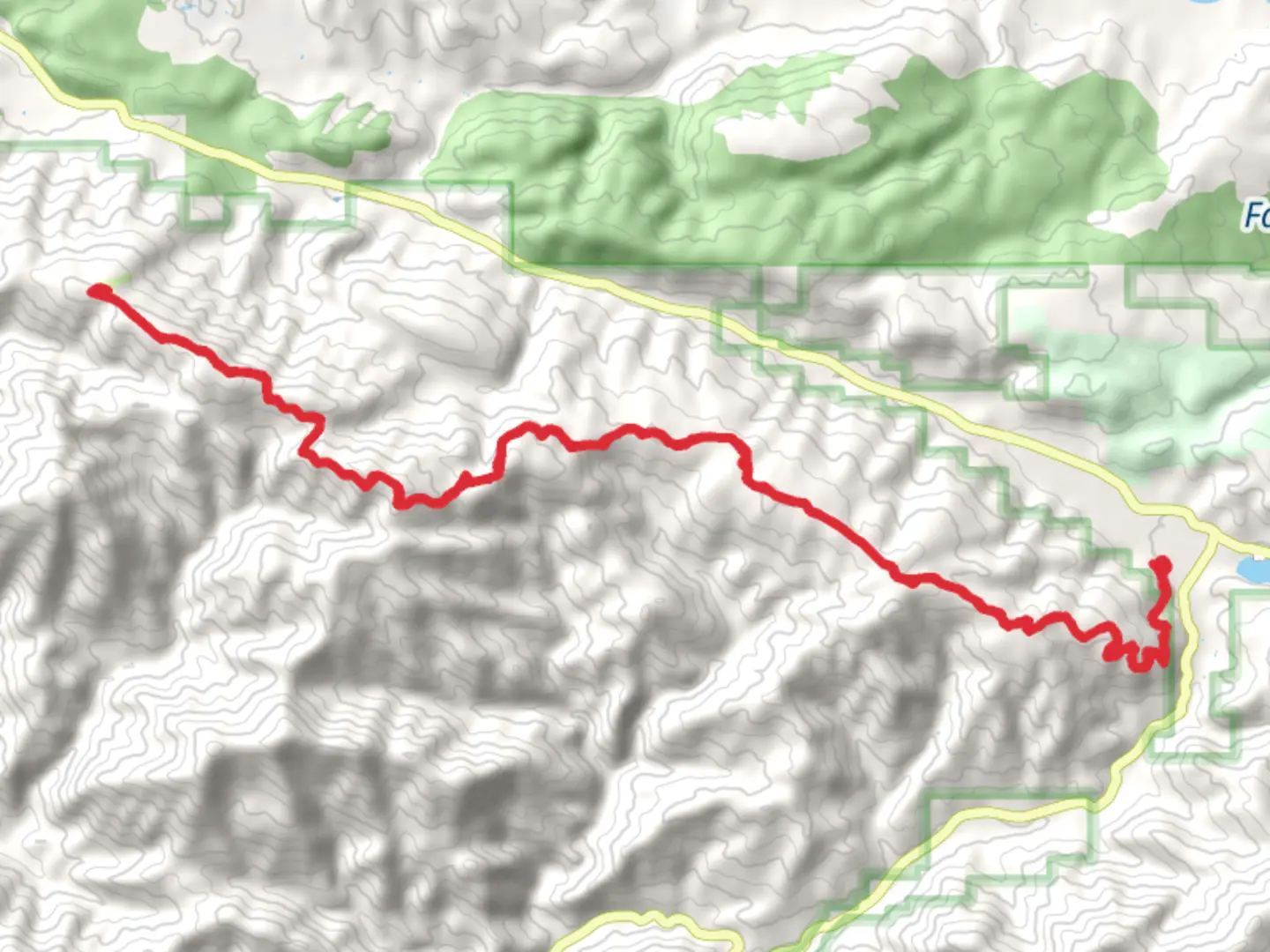 An image depicting the trail Sawmill Mountain Way and its surrounding area.
