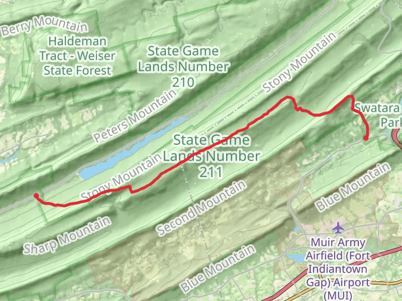 Appalachian National Scenic Trail via Clarks Valley Road