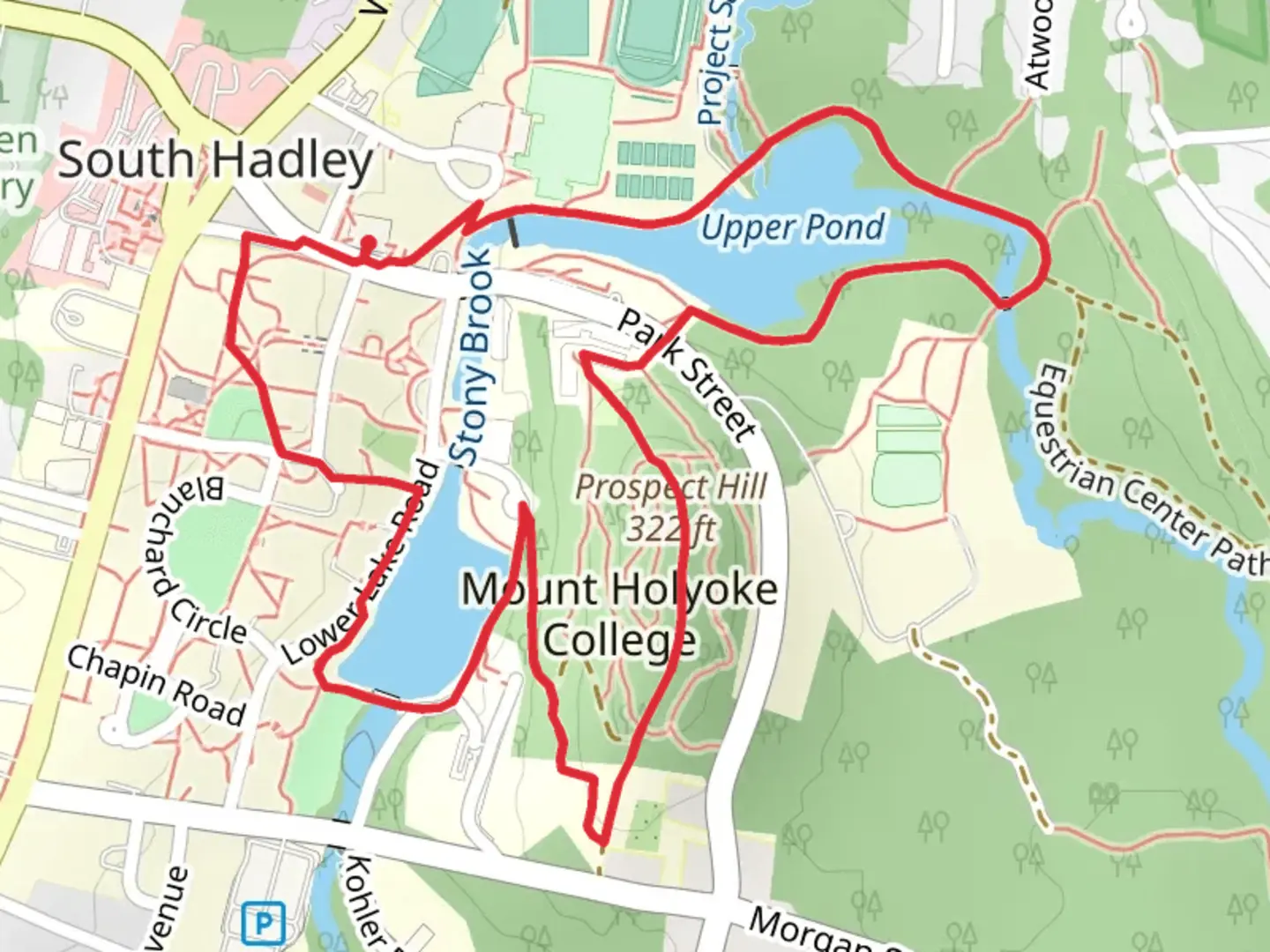 An image depicting the trail Upper Lake and Lower Lake Loop and its surrounding area.