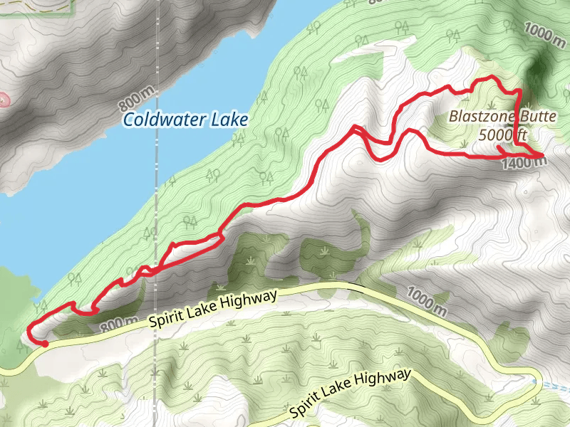 Blastzone Butte via South Coldwater Trail
