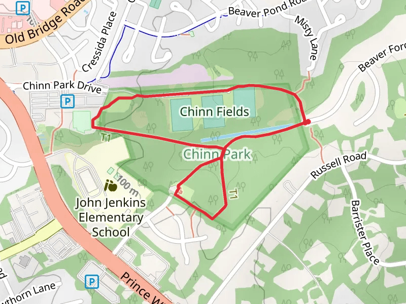 Old Bridge Estates Trail and Chinn Park Loop Trail