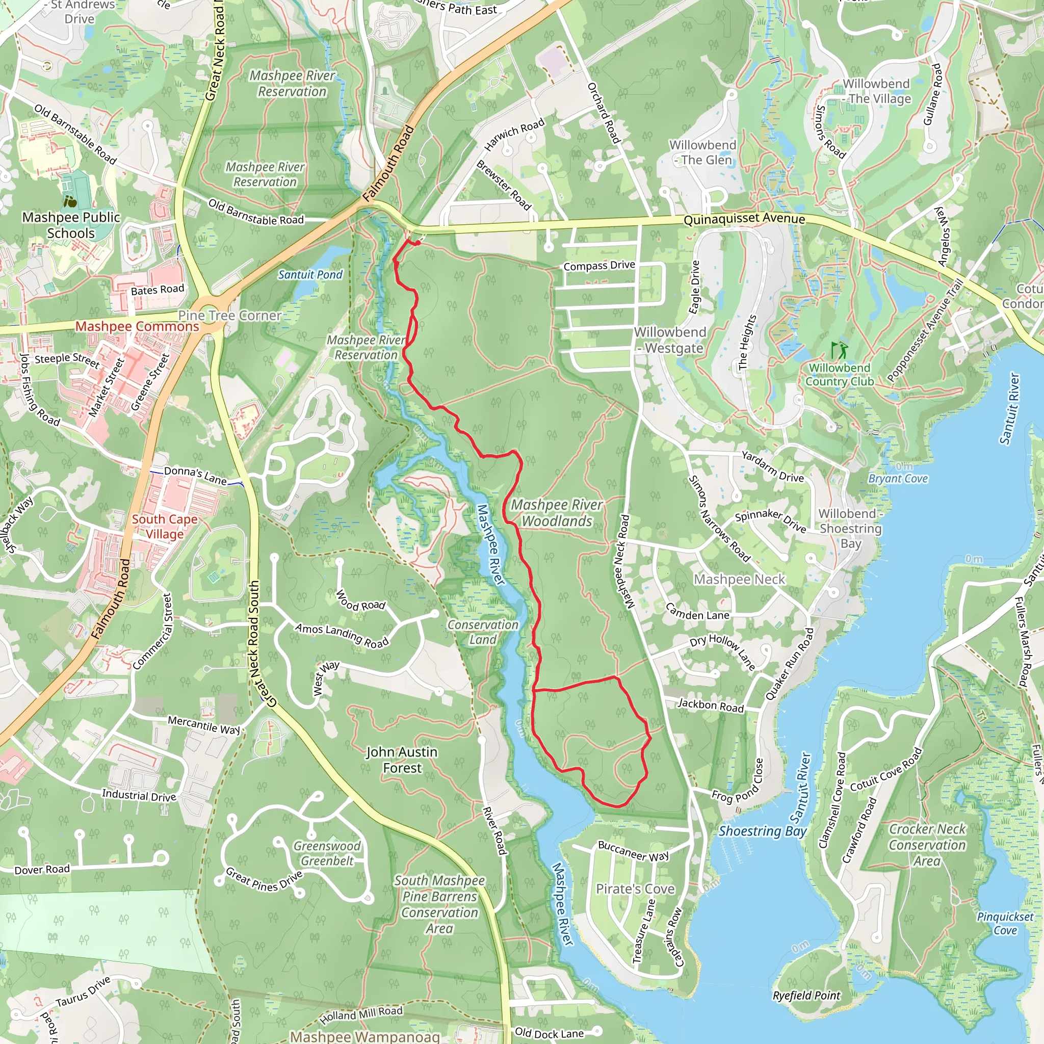 Long River Trail mobile static map