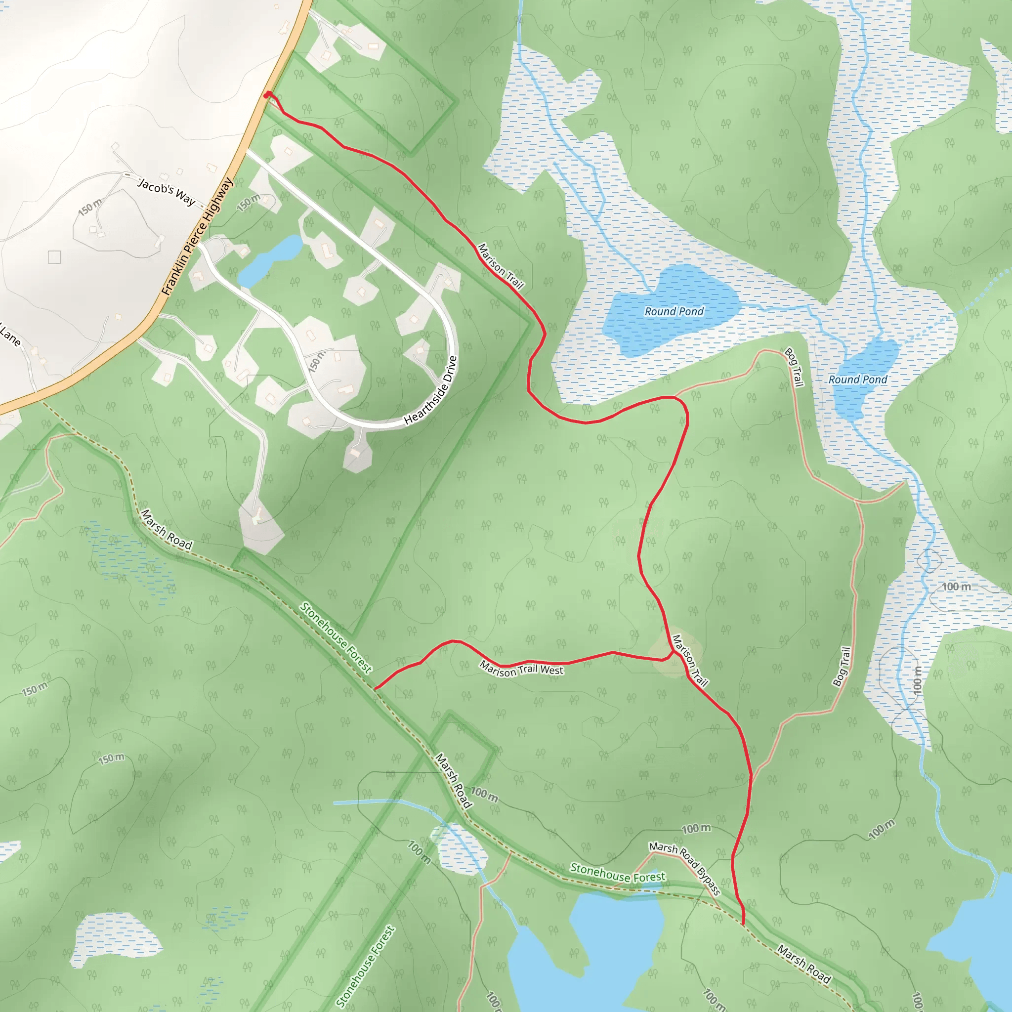 Marison Trail and Marison Trail West mobile static map