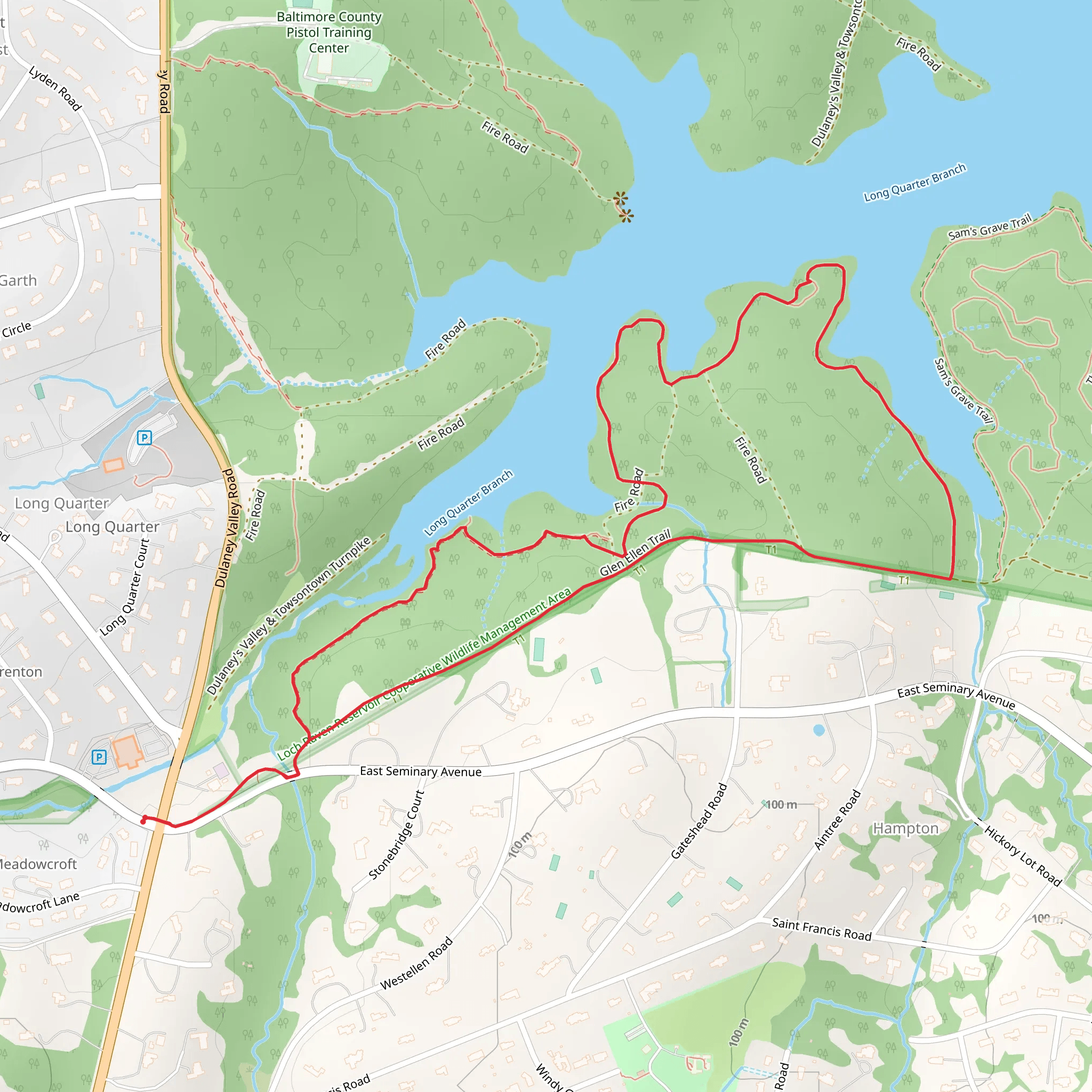 Glen Ellen Loop Trail mobile static map