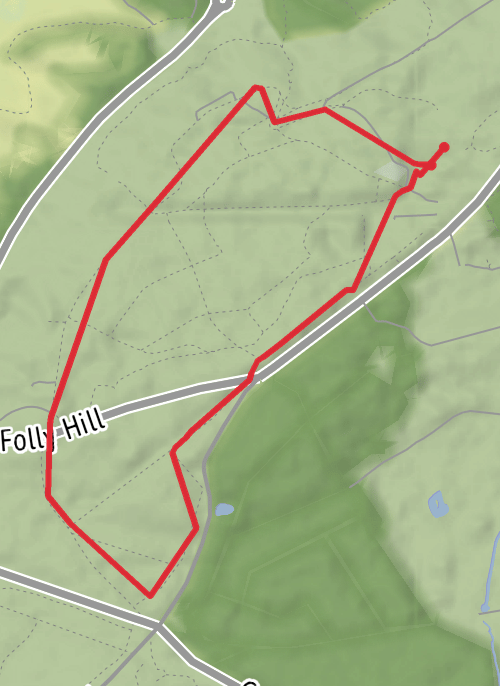 Hike on Sandringham Country Park mobile static map