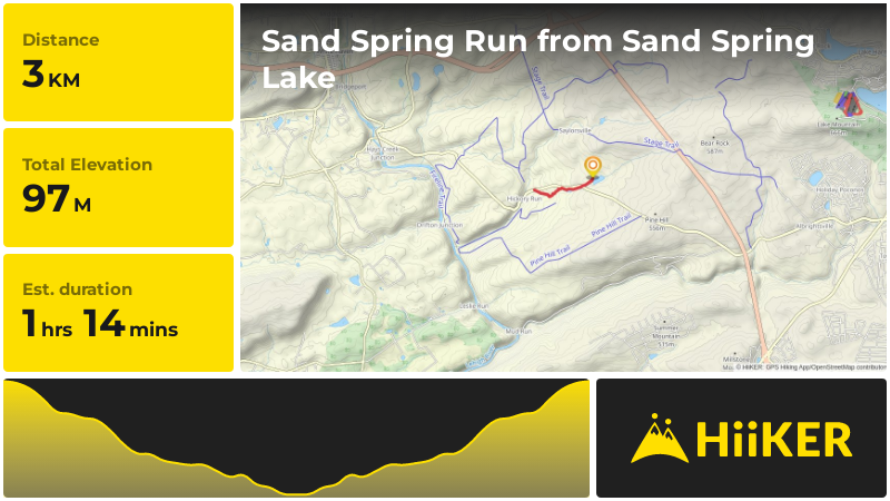 Sand Spring Run from Sand Spring Lake | Carbon County | Pennsylvania