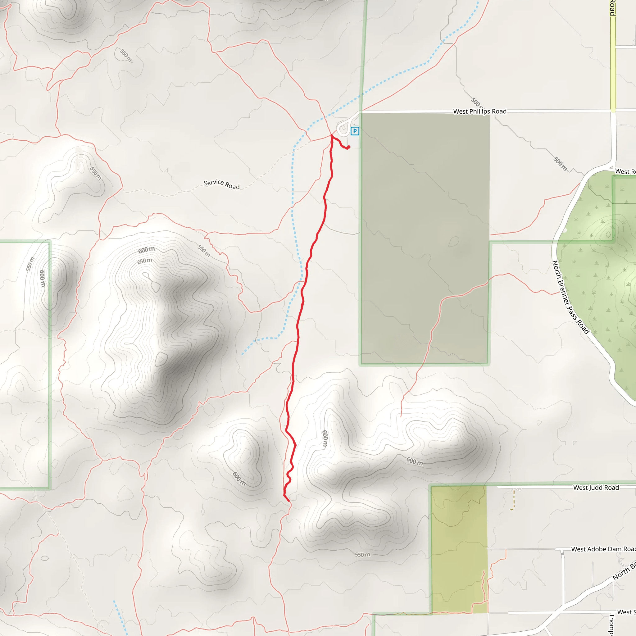 San Tan Trail mobile static map