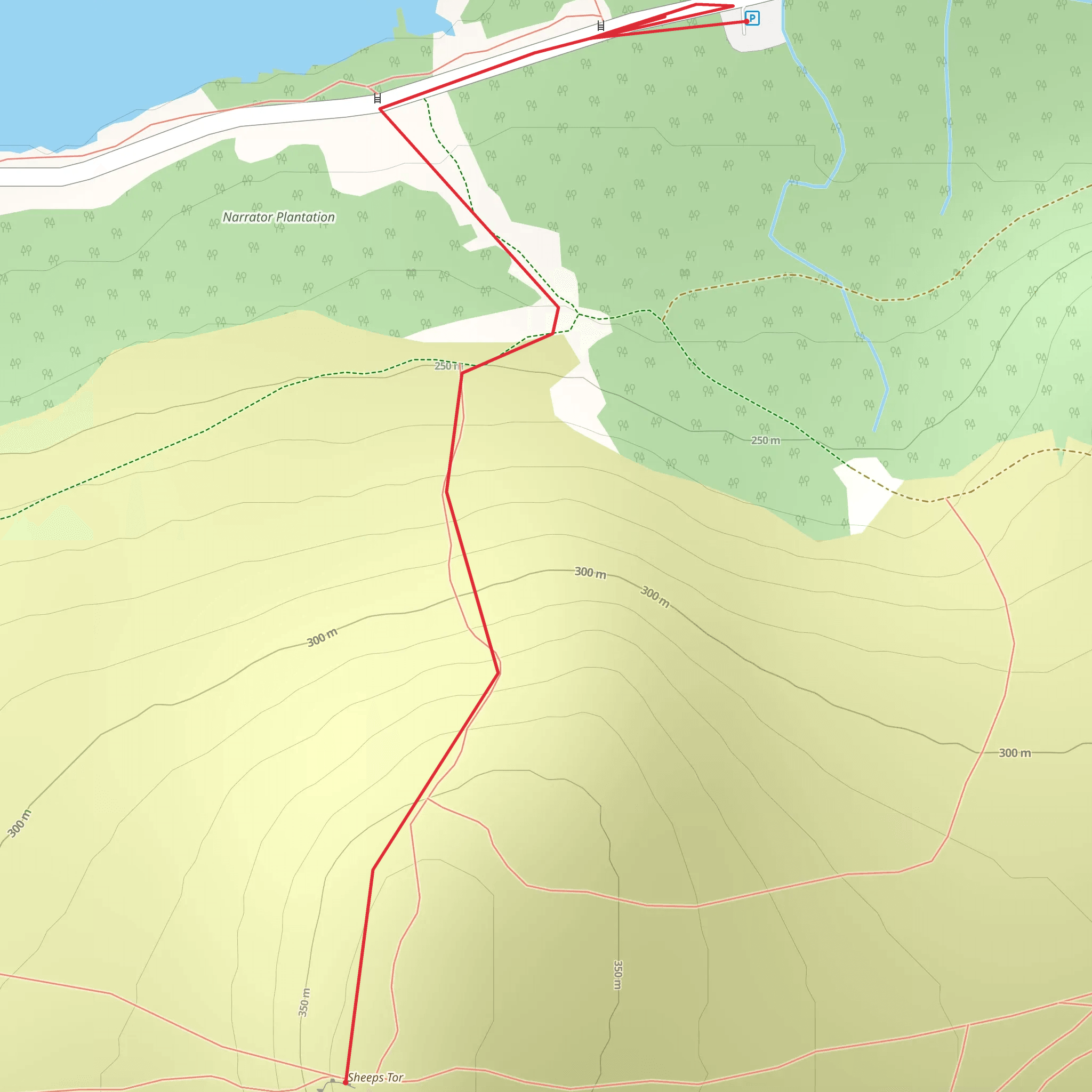 sheep's tor mobile static map