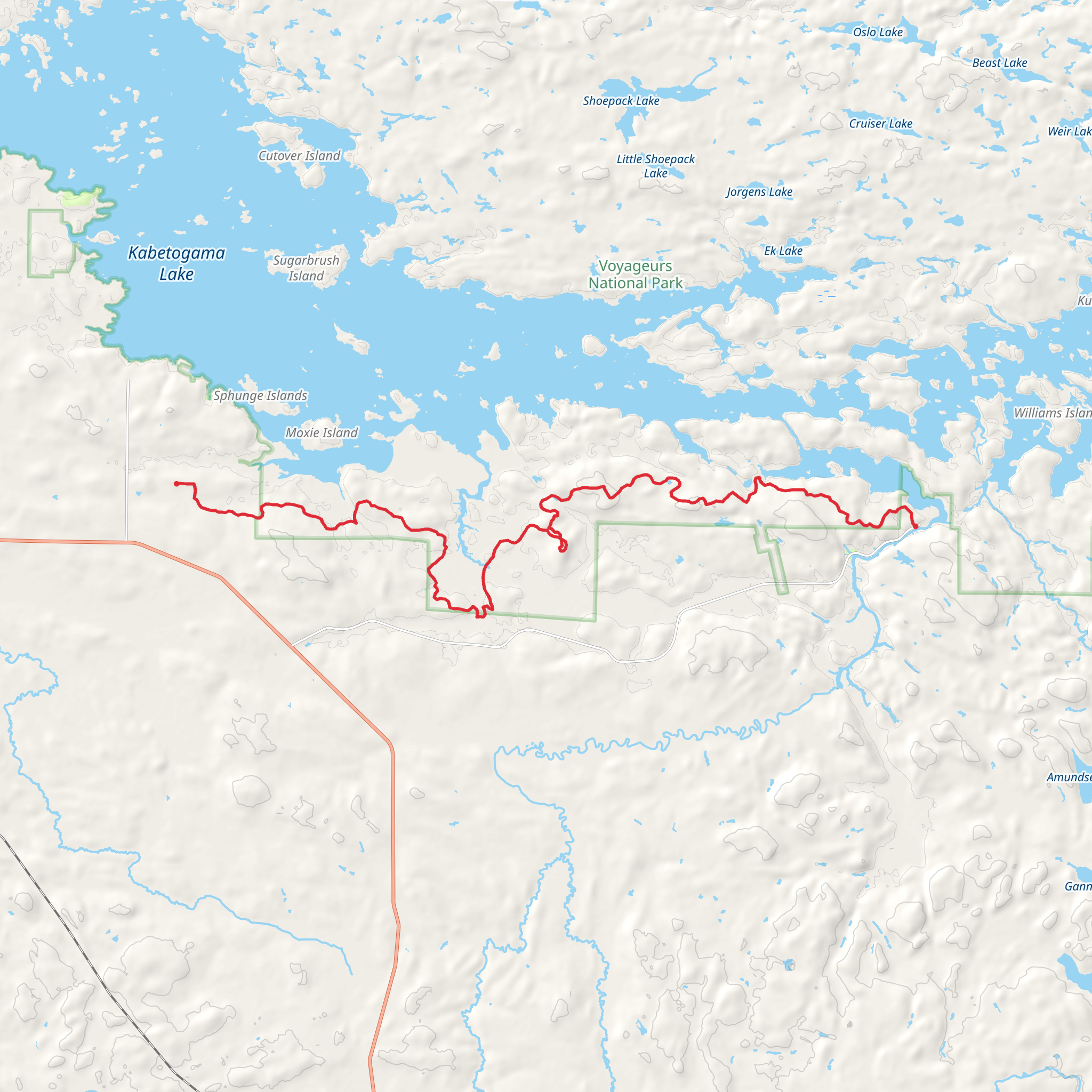 Kab-Ash Hiking Trail mobile static map