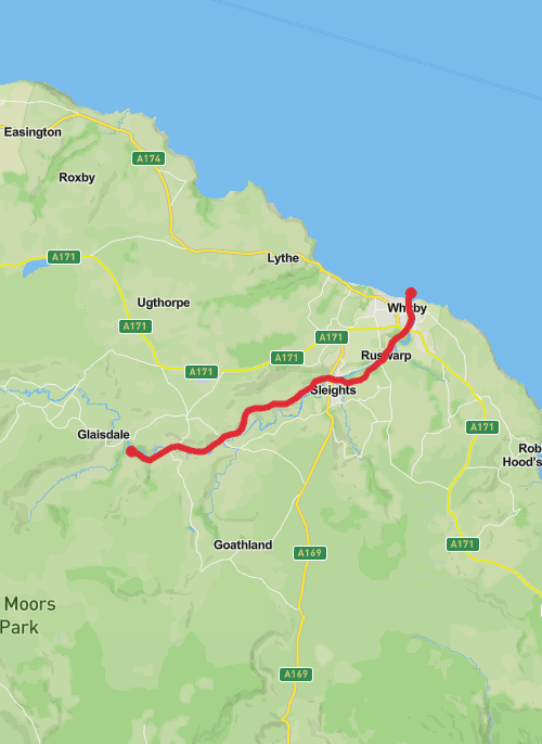 Hike on Esk Valley mobile static map