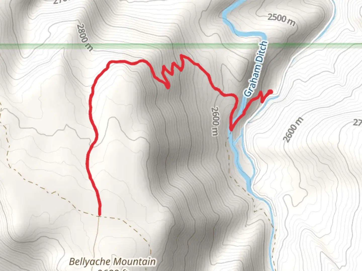 An image depicting the trail Stag Gulch Trail and its surrounding area.