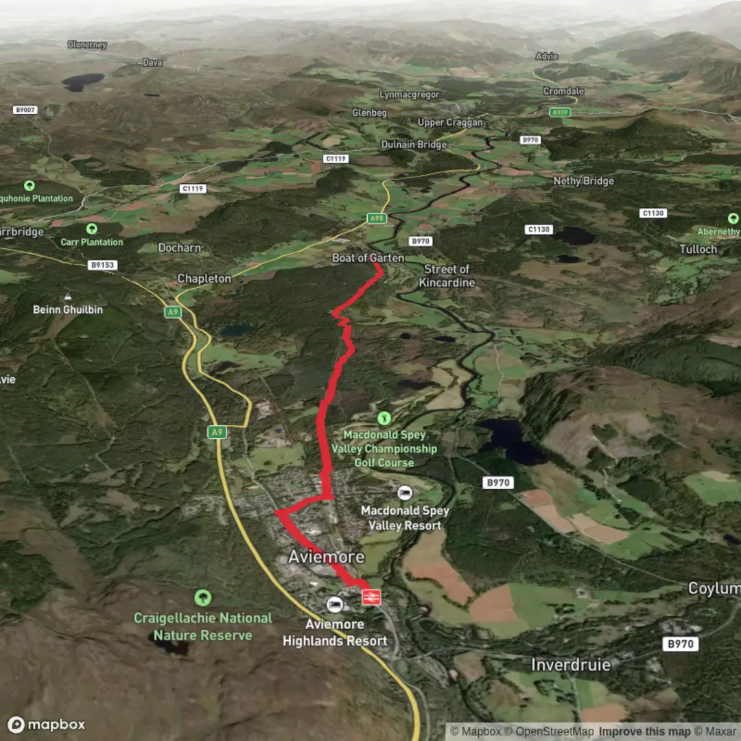 An image depicting the trail Aviemore patrol and its surrounding area.