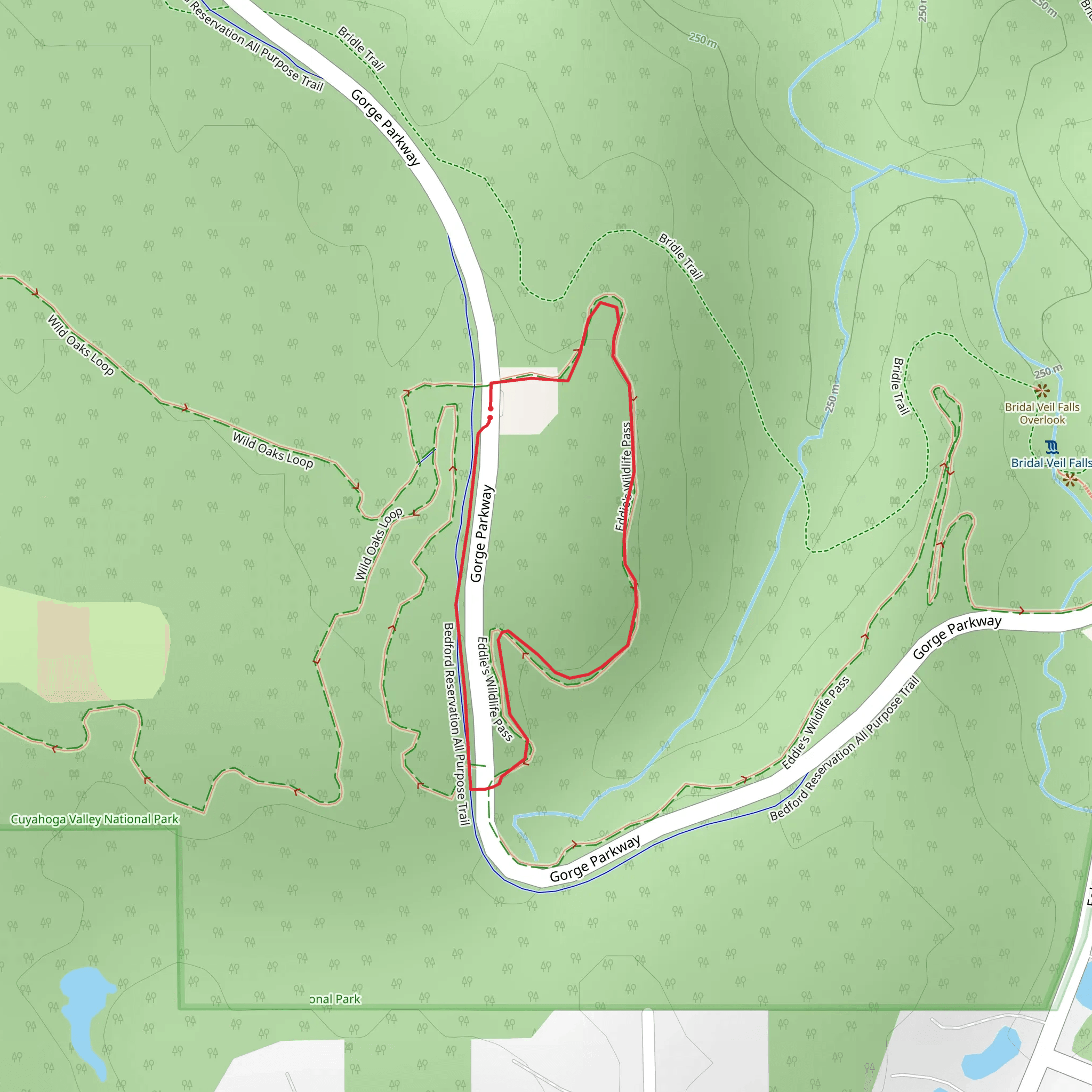 Eddie's Wildlife Pass Loop mobile static map