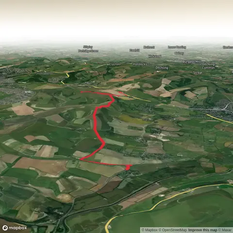 Hike from Southease to Housedean Farm - Southdown Way