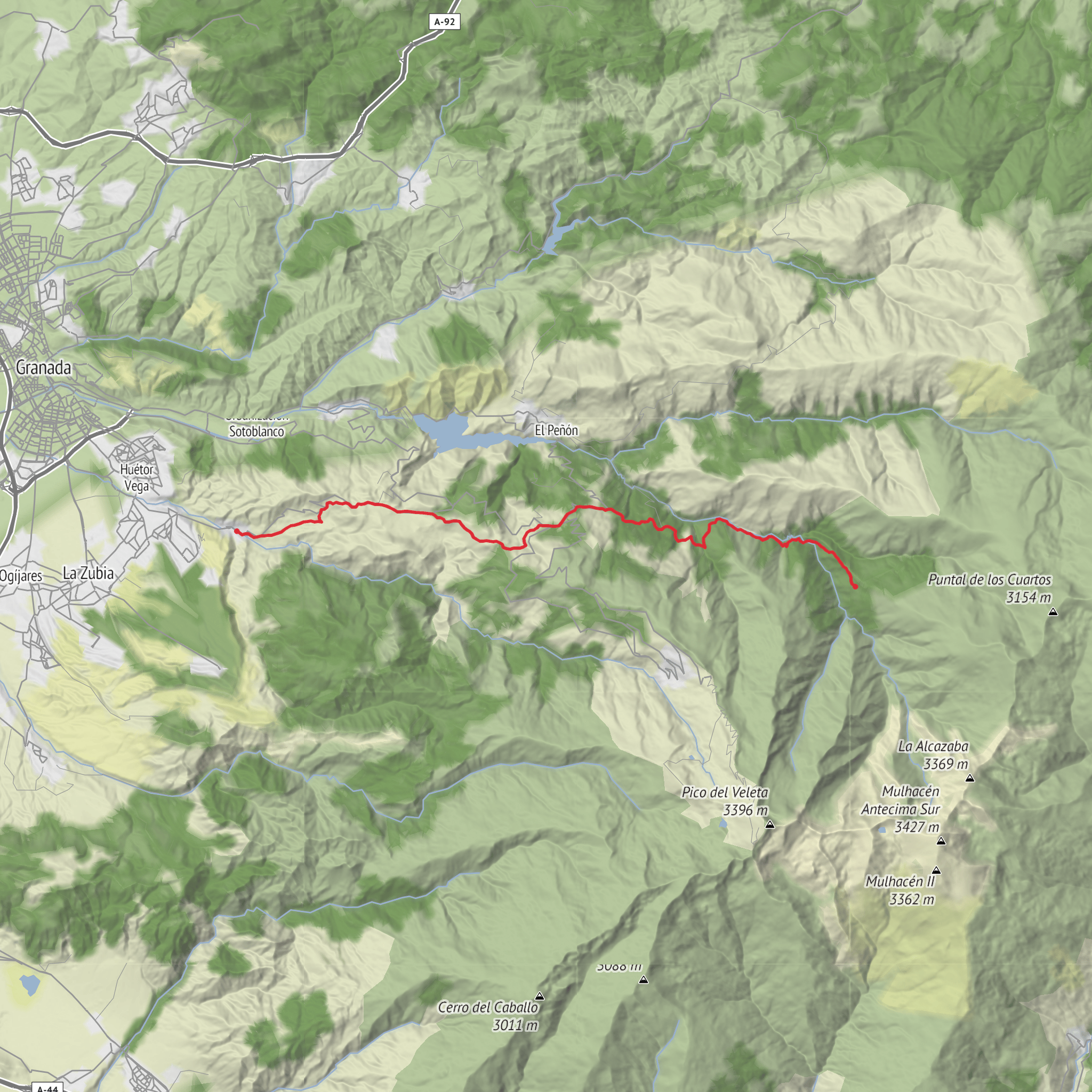 La cucaracha - Monachil mobile static map