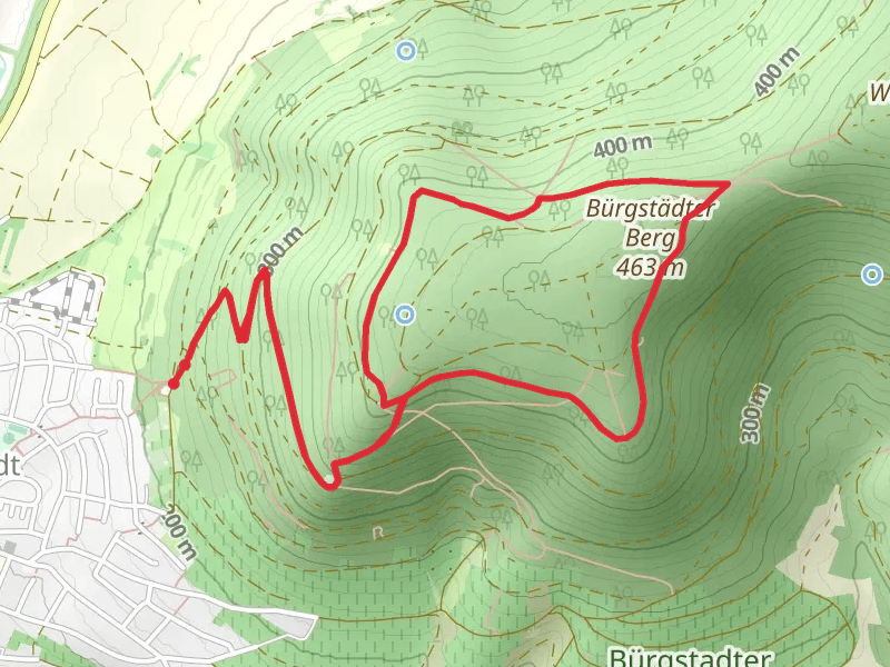 Nibelungensteig and Buergstadt