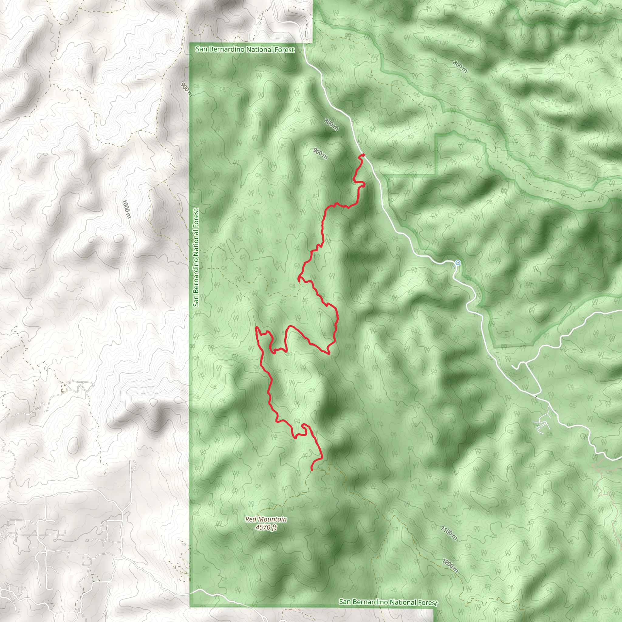 Hixon - Bautista Trail mobile static map