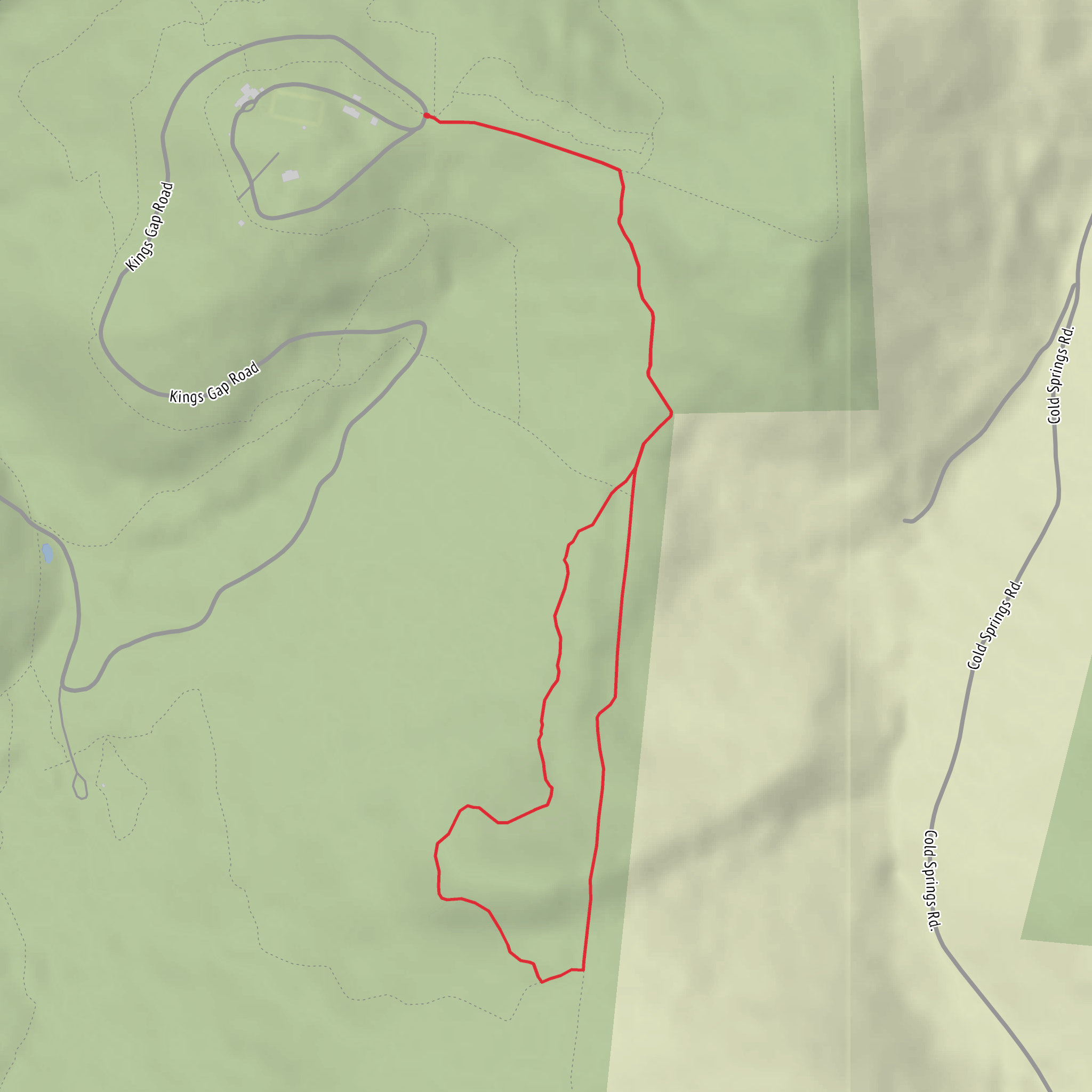 Mapple Hollow Trail, Scenic Vista Trail and Boundary Trail Loop mobile static map
