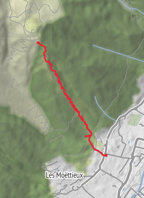 Hike from Chamonix-Mont-Blanc mobile static map