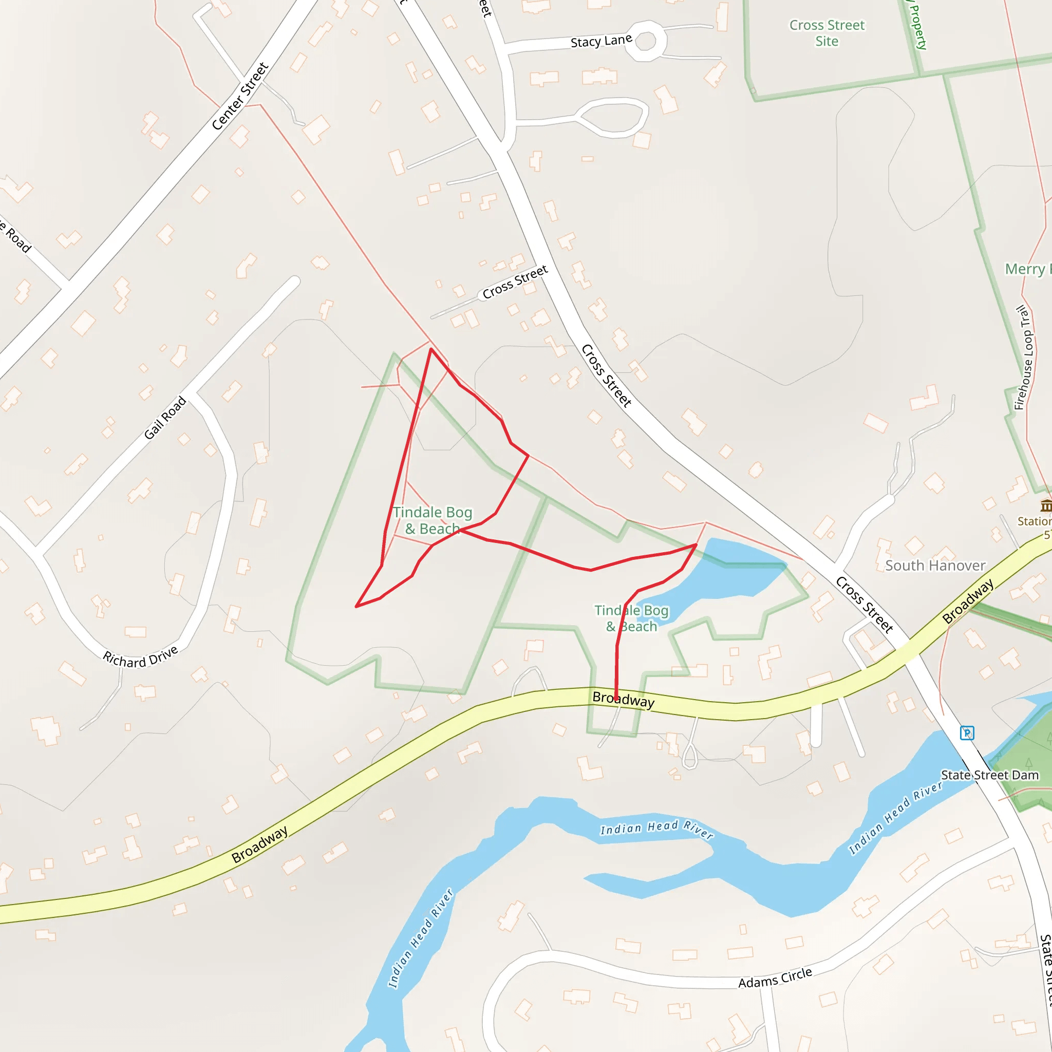 Broadway Loop - South Hanover mobile static map