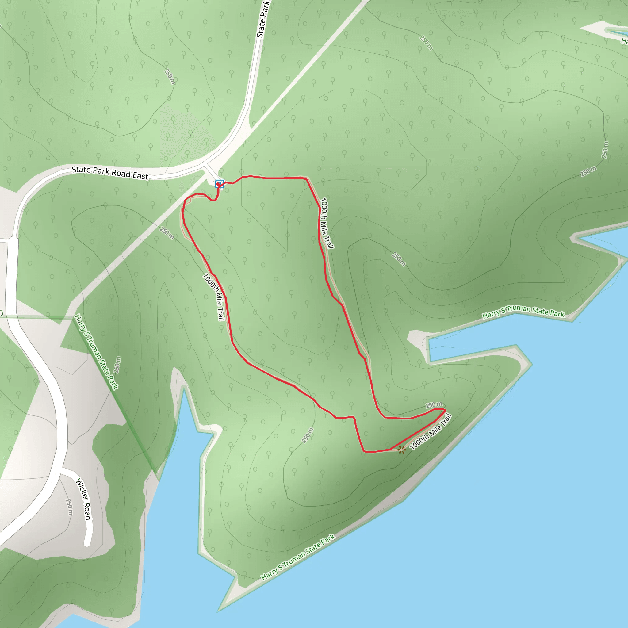 Thousand Mile Loop Trail mobile static map
