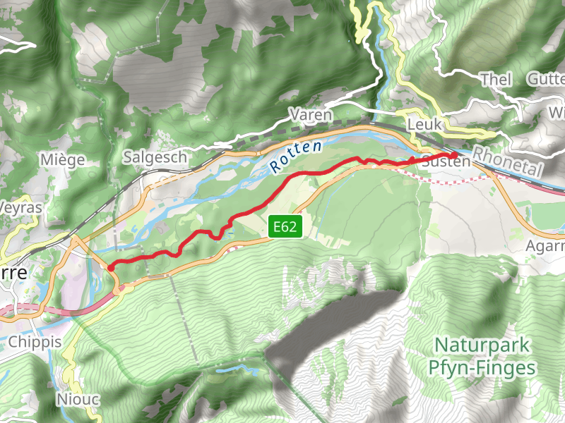Susten - Pfyn Finges Forest Trail