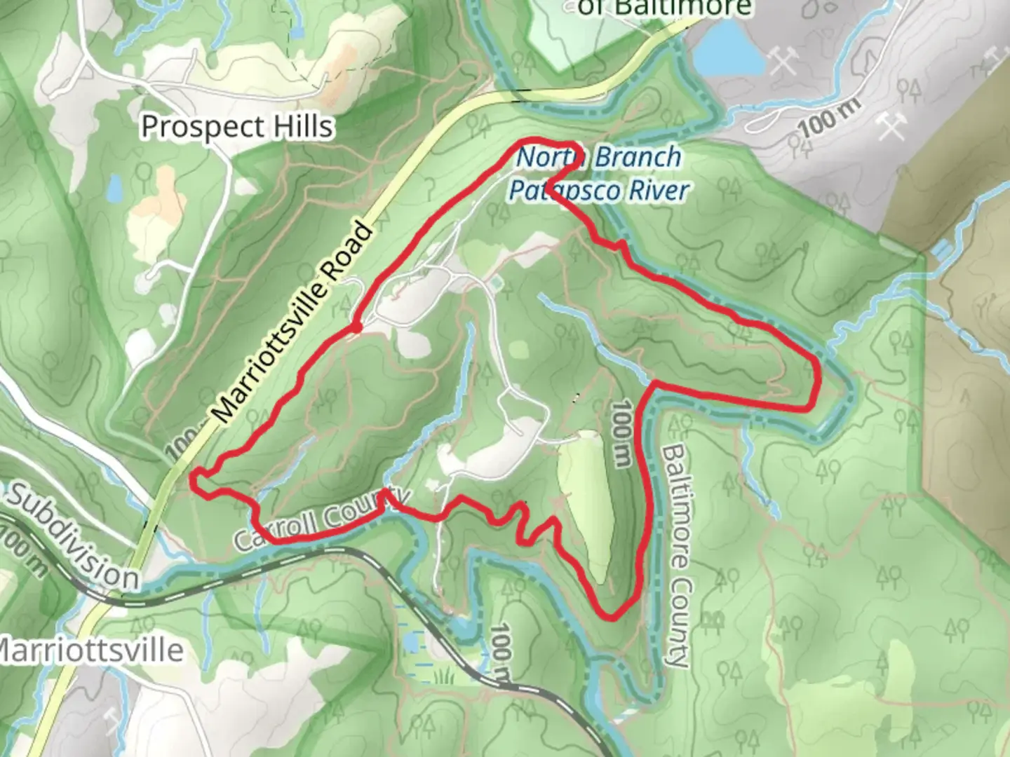 An image depicting the trail Switchback Trail Loop and its surrounding area.