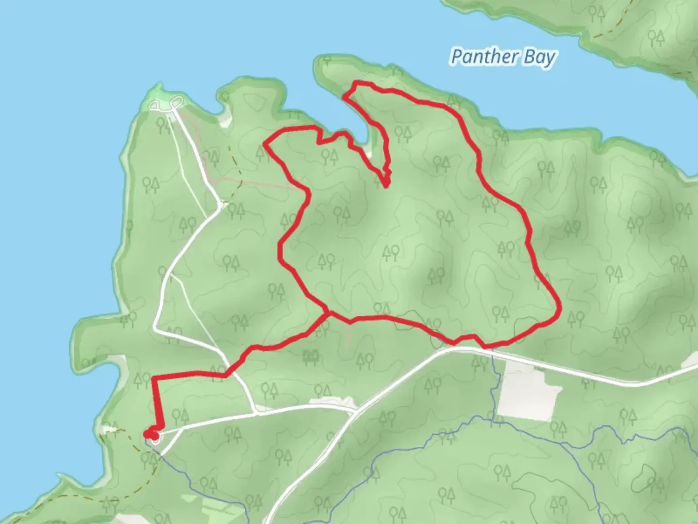 An image depicting the trail Pickett Loop and its surrounding area.
