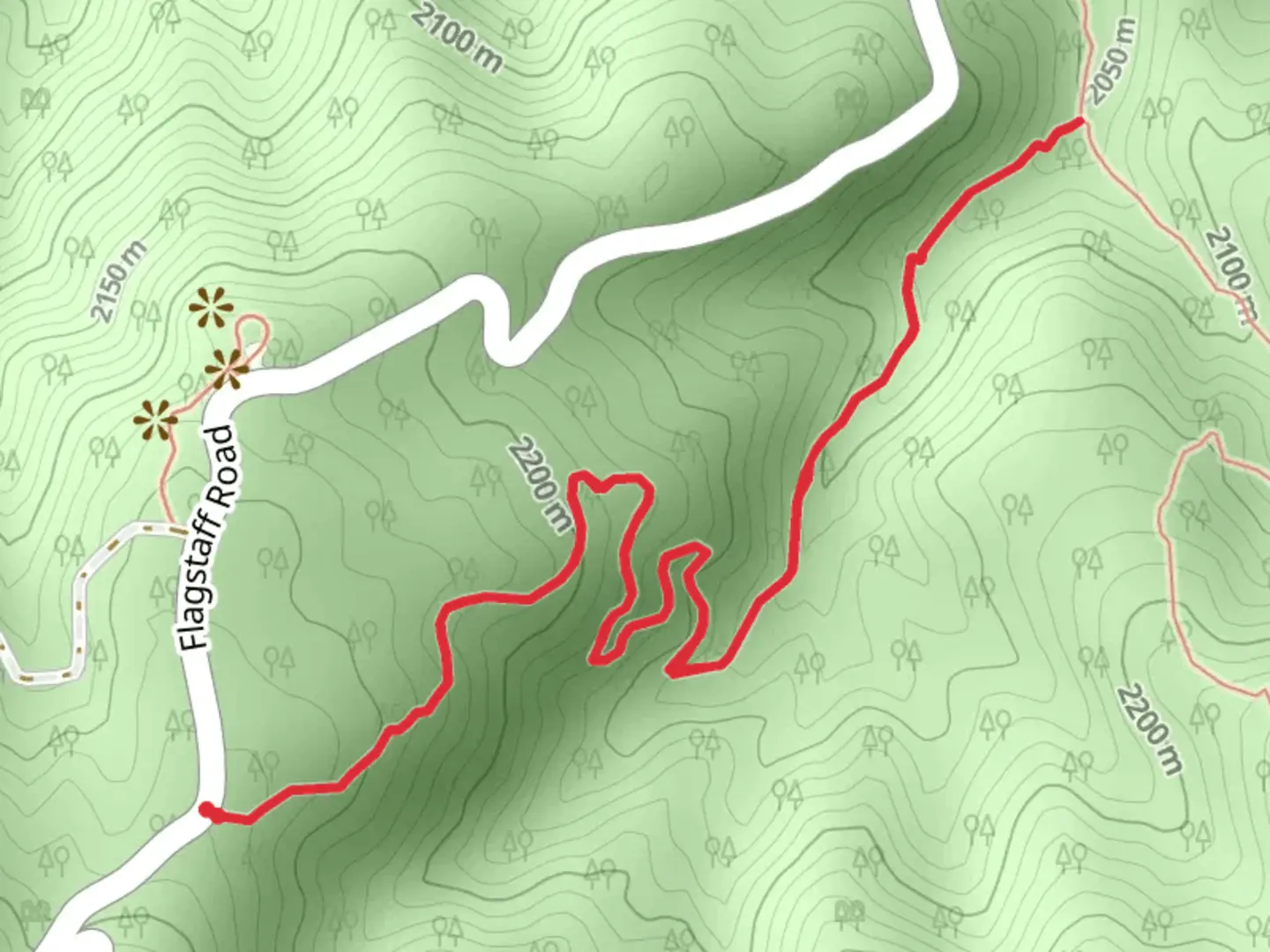An image depicting the trail Long Canyon Trail and its surrounding area.