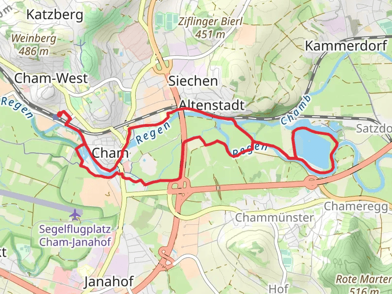 Regen and Satzdorfer See Loop
