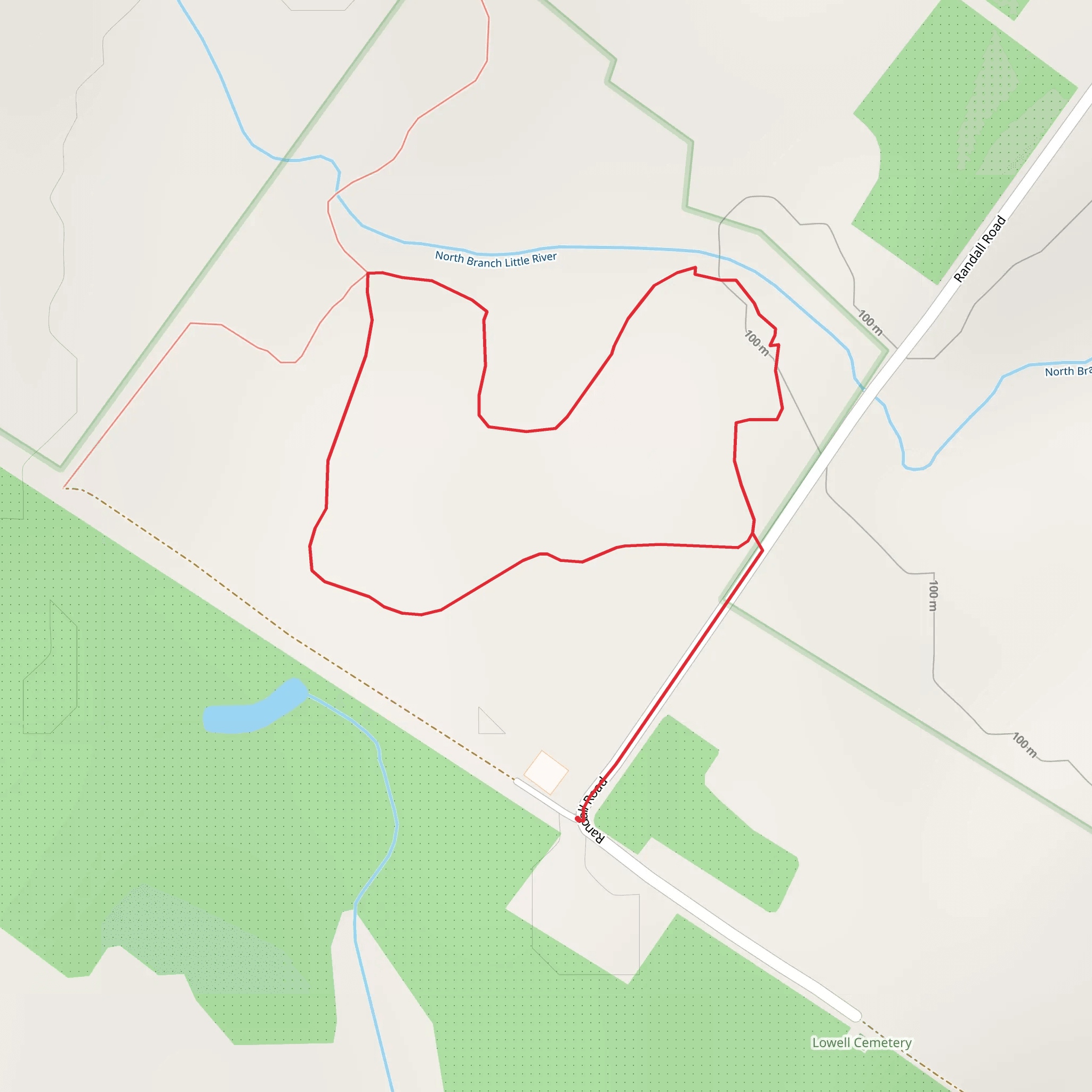 North Branch Little River Loop mobile static map