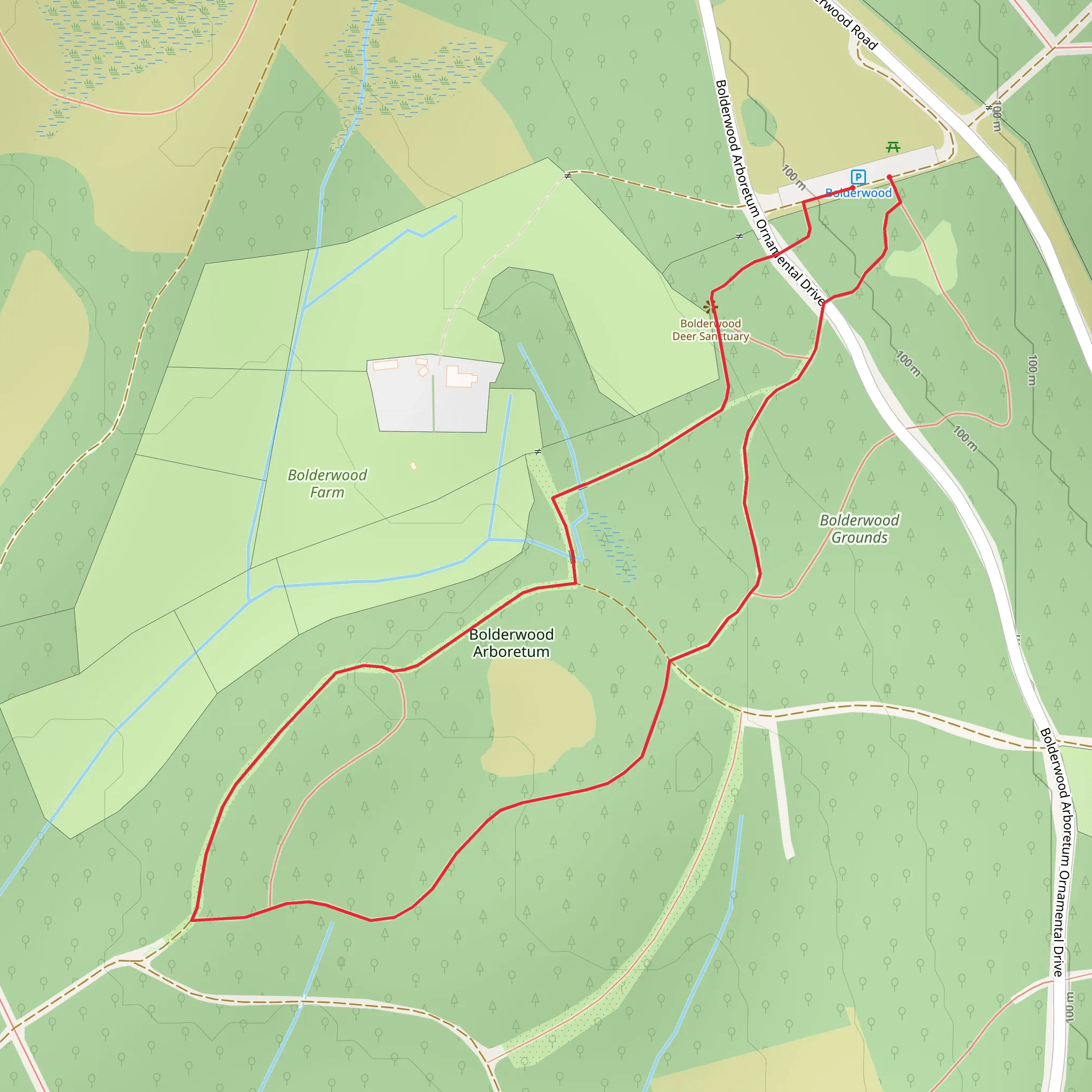Jubilee Grove Trail - Bolderwood mobile static map