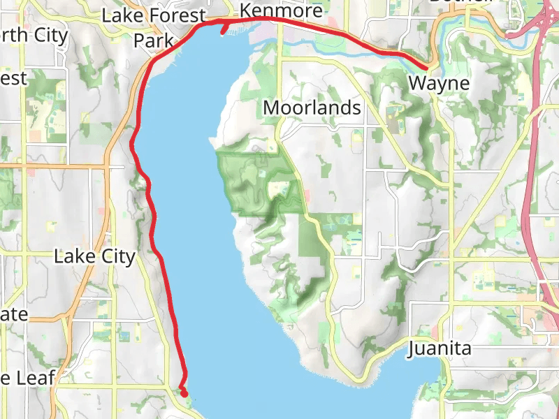 Burke Gilman Trail and Lake Forest Park Cilic Club