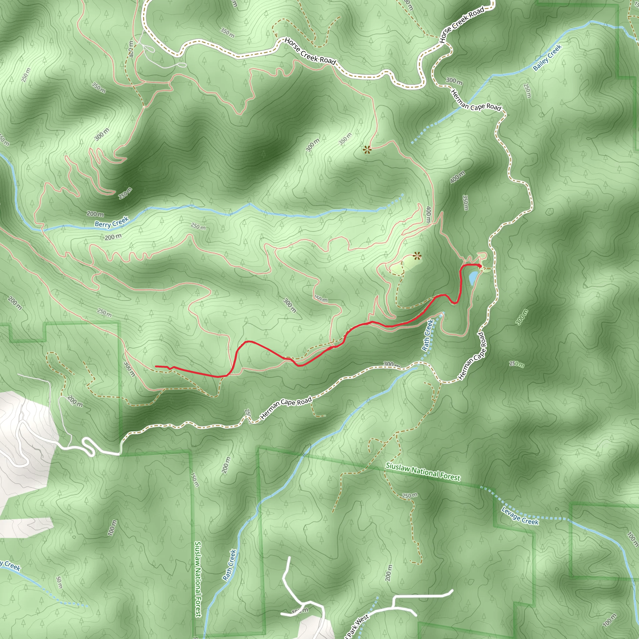 Berry Lane Trail mobile static map