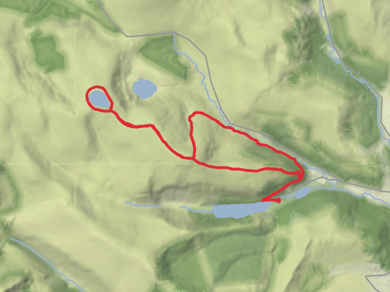 Miners Way to Turlogh hill over Camaderry thumbnail