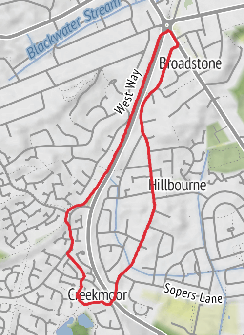 Recovery Walk-After 1/2 Marathon  mobile static map
