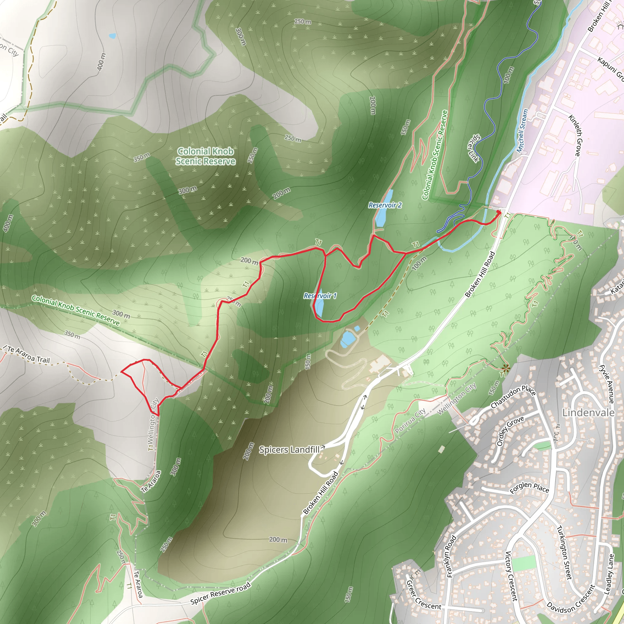 Colonial Knob Scenic Reserve mobile static map