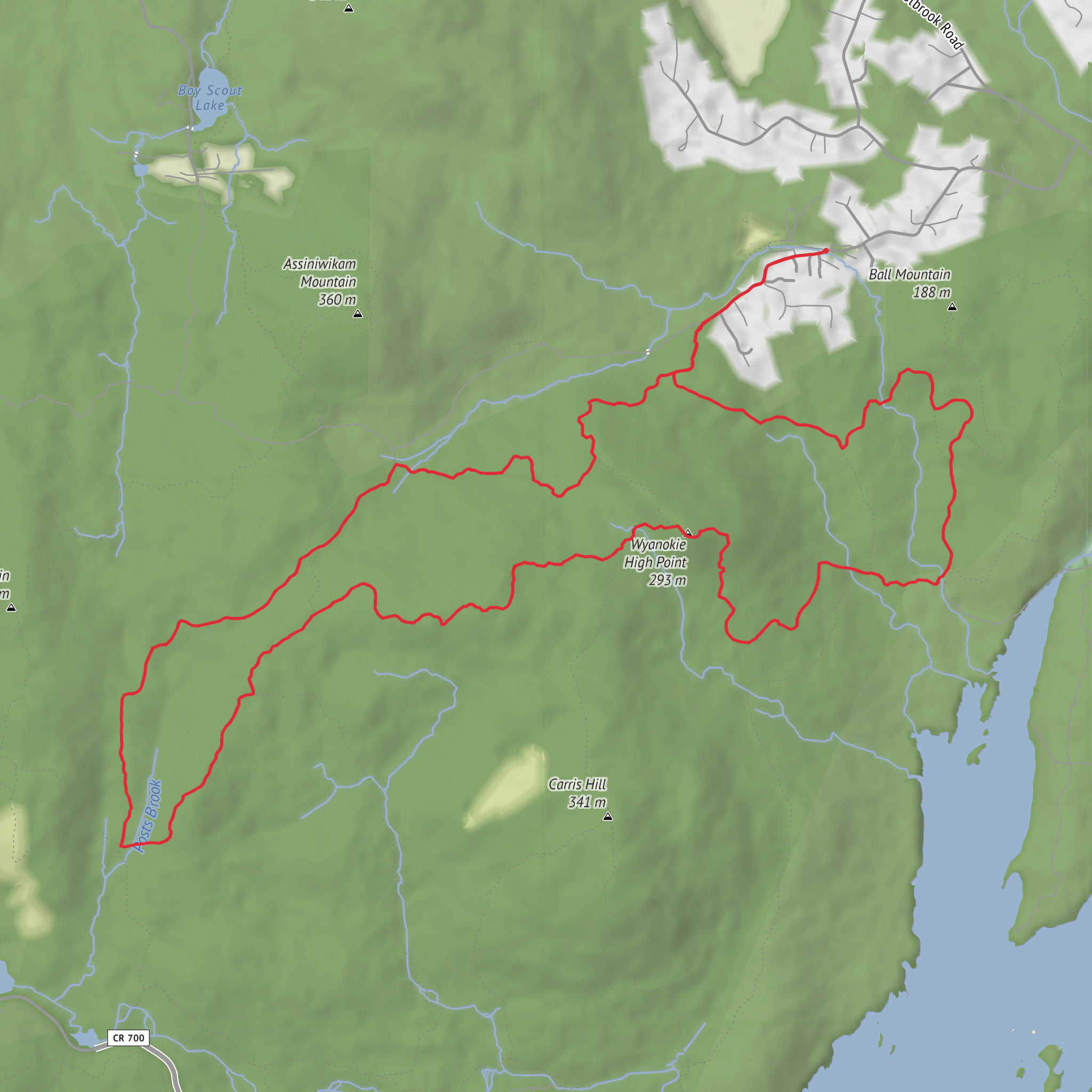 Carris Hill and Wyanokie High Point via Macopin Trail and Wyanokie Circular Trail mobile static map