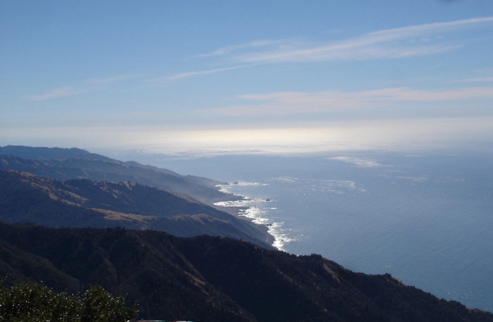 An image depicting the trail Cone Peak Trail from Cone Peak Road and its surrounding area.