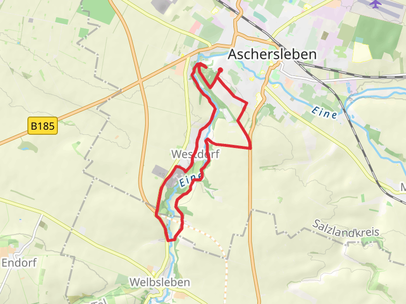 Westdorf and Zoo Aschersleben Loop